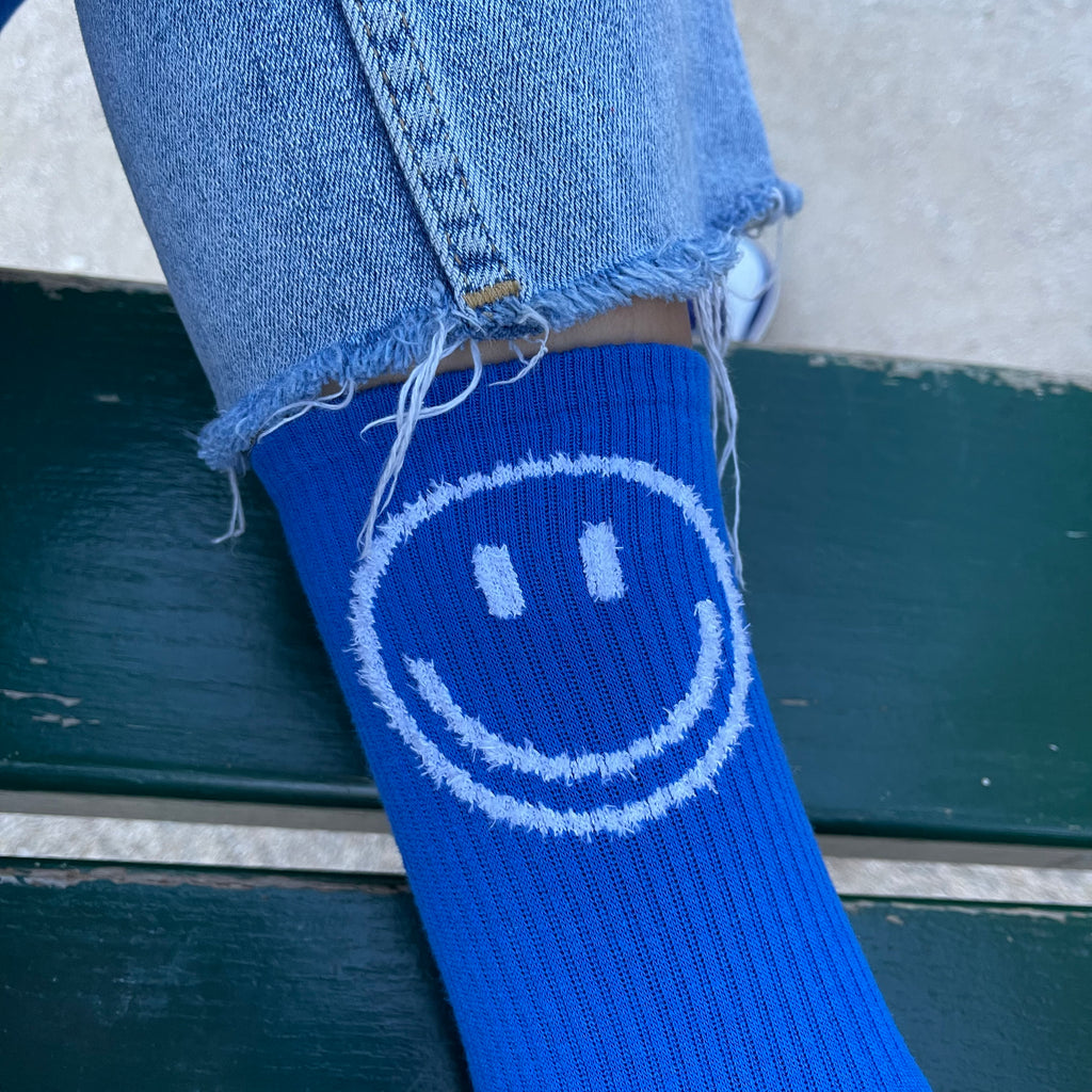 Chaussettes Smile Bleu