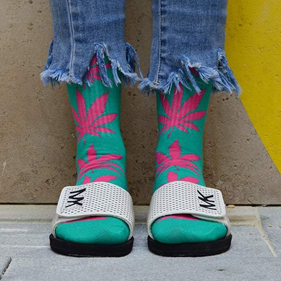 Chaussette Parisienne - Chaussettes Marijuana