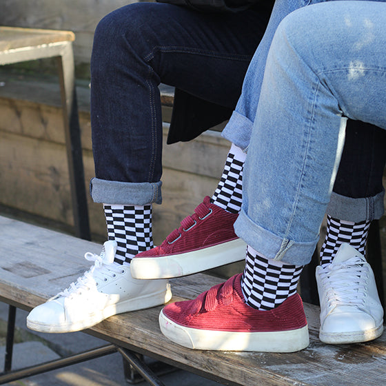 Chaussette Parisienne - Chaussettes Damiers