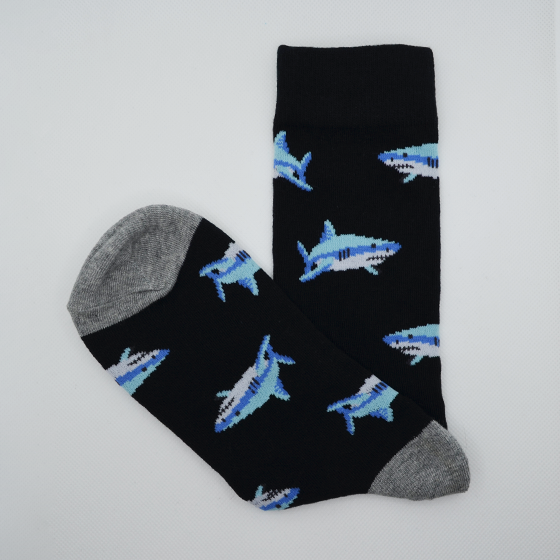 Chaussettes Noires Requins