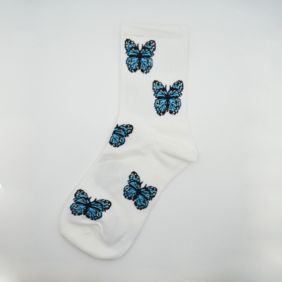 Chaussette Parisienne - Chaussette Papillon